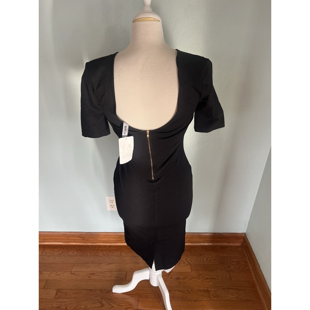 Cookies Clothing Co. Hawaii LBD Business Slip Dress Cocktail Zip Up Closure Sz S - Picture 3 of 9